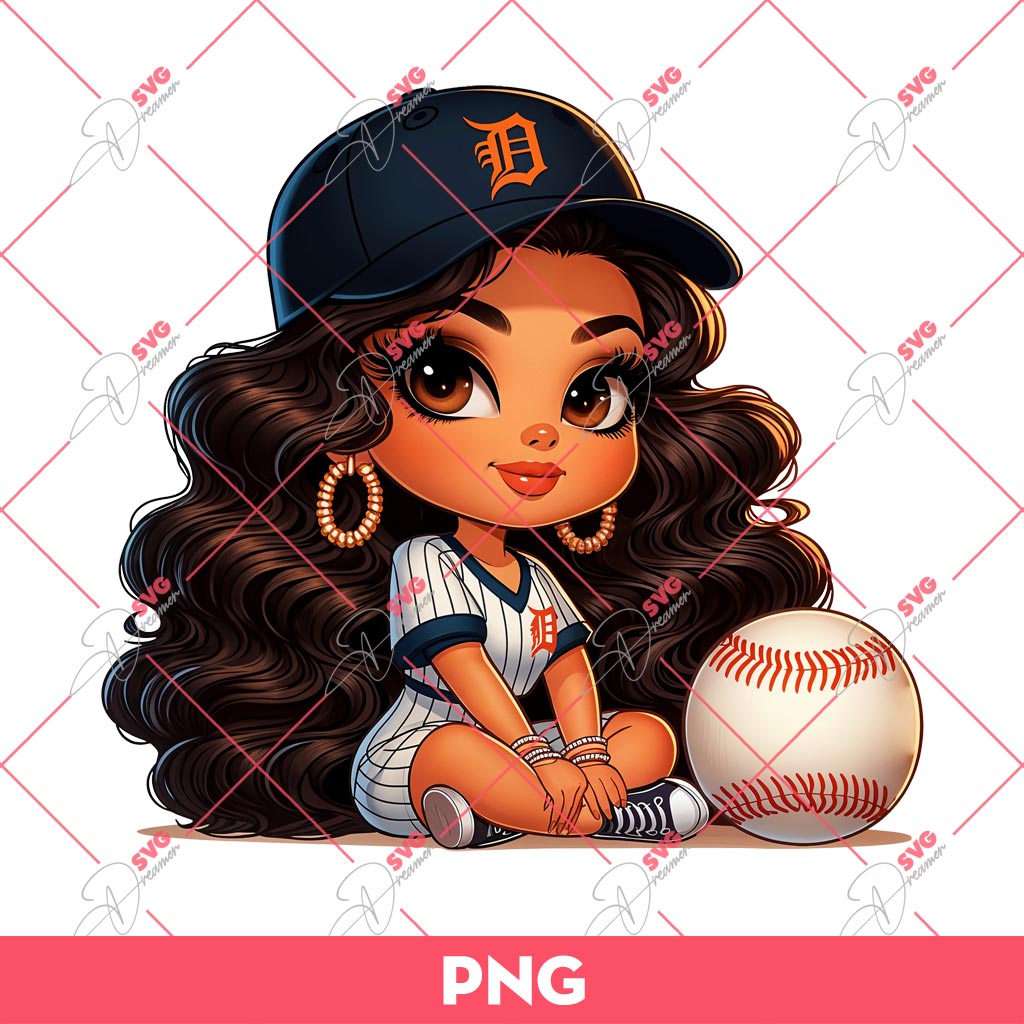 Chicana Girl Detroit Tigers PNG, Cute Latina Girl Baseball PNG 1 Chicana Girl Detroit Tigers PNG, Cute Latina Girl Baseball PNG