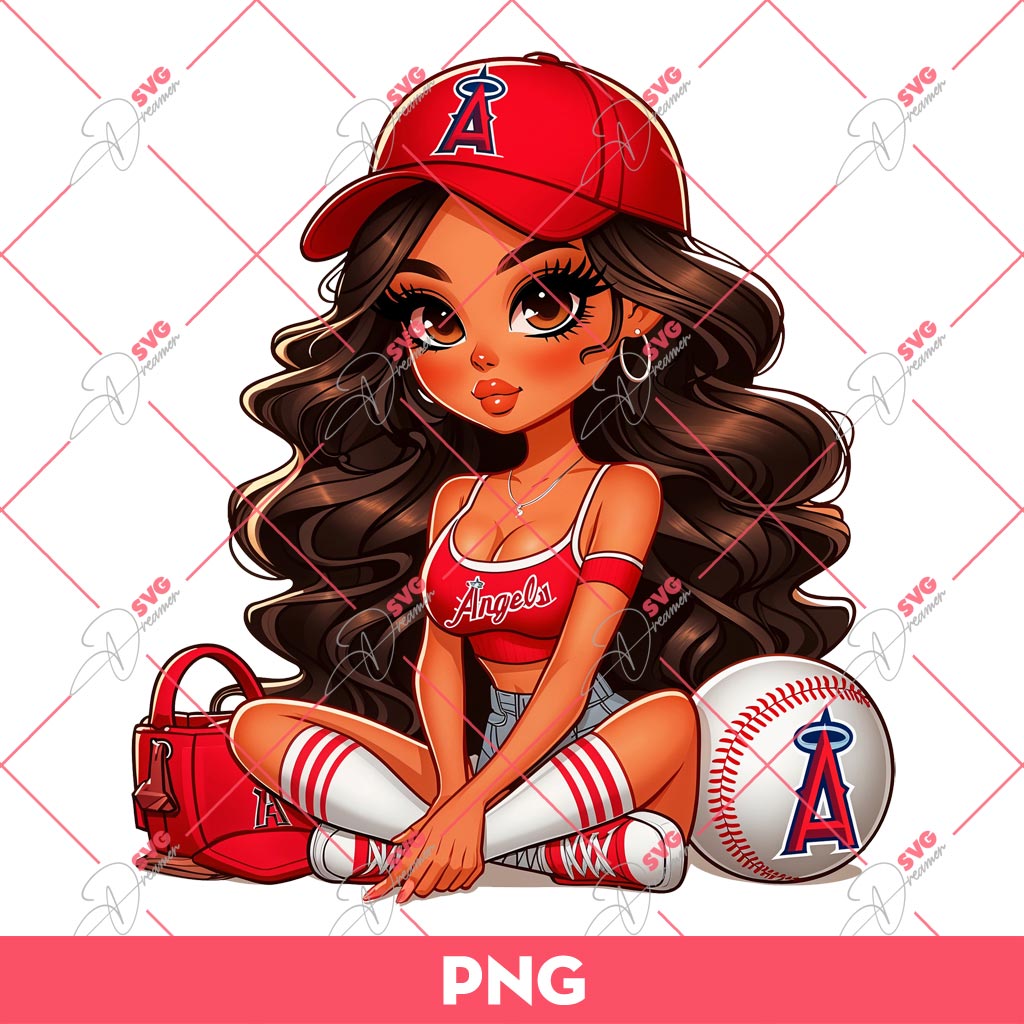 Chicana Girl Los Angeles Angels PNG, Latina Girl Baseball PNG 1 Chicana Girl Los Angeles Angels PNG, Latina Girl Baseball PNG