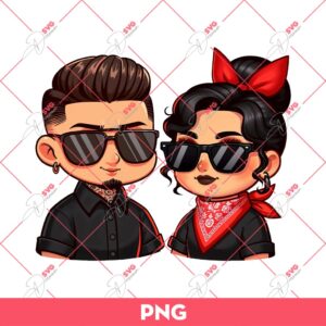 Chicano Boy And Chicana Girl PNG