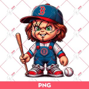 Chucky Boston Red Sox PNG, Chucky Baseball PNG