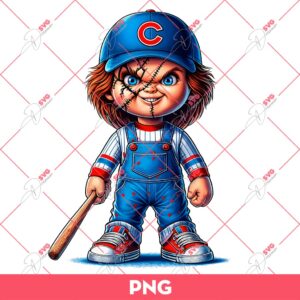 Chucky Chicago Cubs PNG, Chucky Baseball PNG