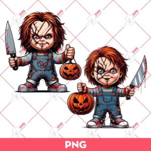 Chucky Halloween PNG, Horror Movie Character PNG