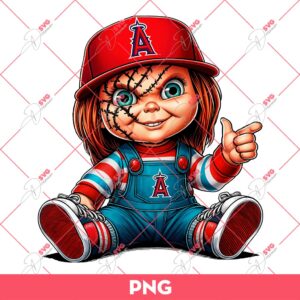 Chucky Los Angeles Angels PNG, Chucky Baseball PNG