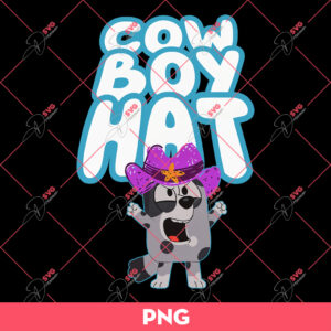 Cow Boy Hat Muffin Bluey PNG, Muffin Cowboy Hat PNG, Bluey PNG
