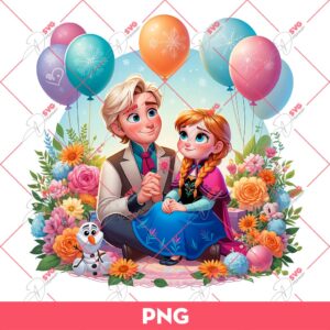 Dad And Daughter Anna Princess PNG, Happy Fathers Day PNG, Dad And Girl Princess PNG