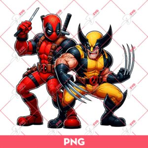 Deadpool And Wolverine PNG, Superhero PNG