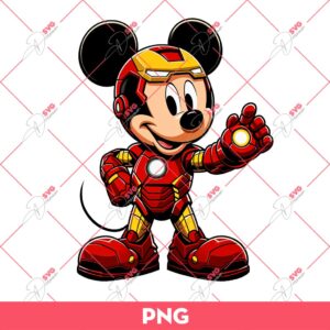 Disney Mickey Iron Man PNG, Iron Man X Mickey Mouse PNG