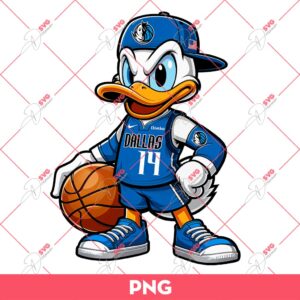 Bundle Dallas Mavericks PNG, Cartoon Characters NBA Mavericks Basketball PNG Bundle 65 Donald Duck Dallas Mavericks PNG, Disney Donald NBA Basketball PNG