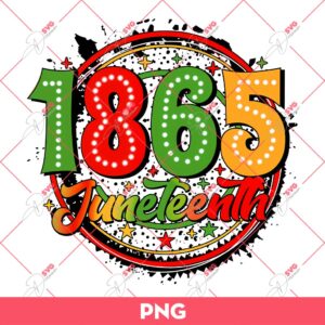 Freedom Day Juneteenth 1865 PNG, Juneteenth Dalmatian Dots PNG