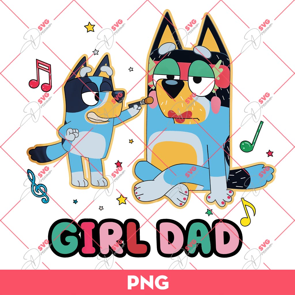 Girl Dad Bluey PNG, Bluey And Father PNG, Fathers Day PNG 1 Girl Dad Bluey PNG, Bluey And Father PNG, Fathers Day PNG
