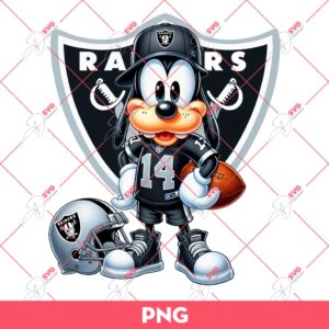 Bundle Las Vegas Raiders PNG, Bundle Cartoon Characters NFL Football Raiders Team PNG 32 Goofy Dog Las Vegas Raiders PNG, Disney Goofy NFL Football PNG