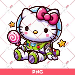 Hello Kitty Buzz Lightyear PNG, Hello Kitty Toy Story PNG