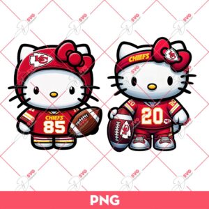 Hello Kitty Kansas City Chiefs PNG, Kitty Football NFL PNG