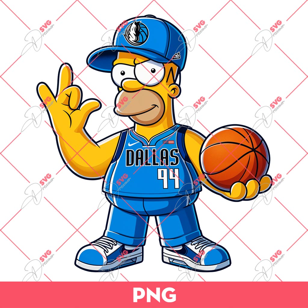 Homer Simpson Dallas Mavericks PNG, Simpson NBA Basketball PNG 1 Homer Simpson Dallas Mavericks PNG, Simpson NBA Basketball PNG