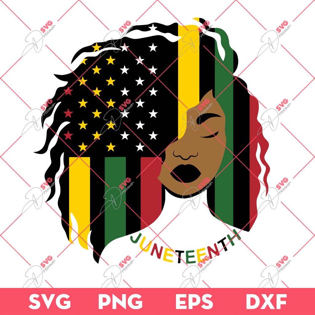 Juneteenth Afro Girl SVG PNG, Black Girl SVG PNG, Juneteenth Flag SVG PNG DXF EPS 1 Juneteenth Afro Girl SVG PNG, Black Girl SVG PNG, Juneteenth Flag SVG PNG DXF EPS
