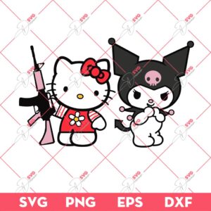Kuromi And Hello Kitty SVG PNG, The Revenge Of Hello Kitty SVG PNG