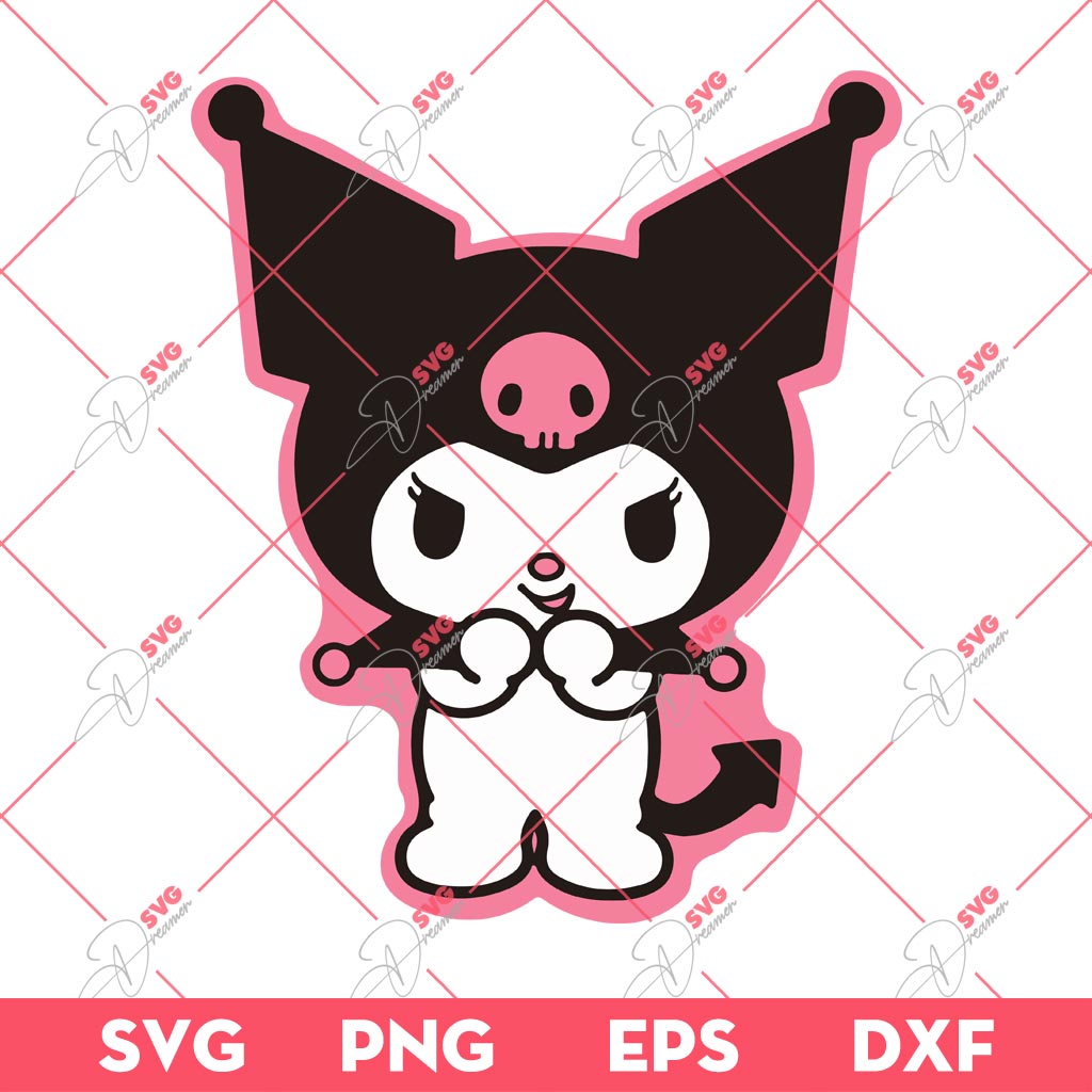 Kuromi SVG, Hello Kitty SVG 1 Kuromi SVG, Hello Kitty SVG