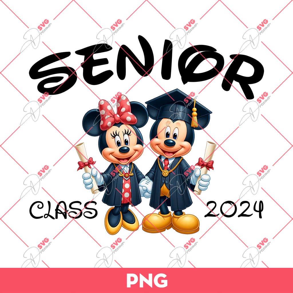 Mickey And Minnie Graduation 2024 PNG, Disney Mickey Minnie Class Senior Class Of 2024 PNG 1 Mickey And Minnie Graduation 2024 PNG, Disney Mickey Minnie Class Senior Class Of 2024 PNG