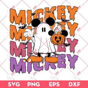Mickey Boo SVG PNG, Disney Halloween SVG PNG