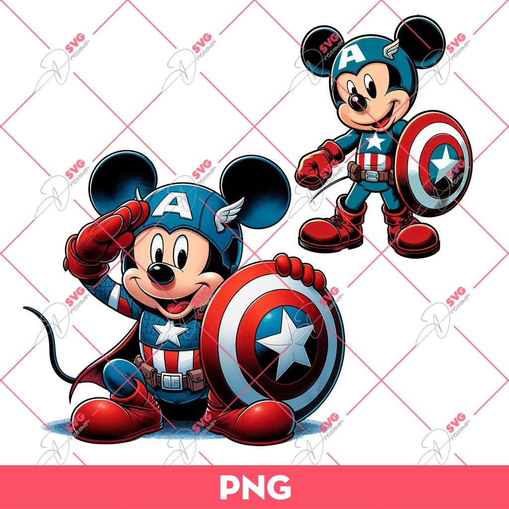 Mickey Captain America PNG, Captain America X Mickey Mouse PNG, Disney Superhero PNG 1 Mickey Captain America PNG, Captain America X Mickey Mouse PNG, Disney Superhero PNG