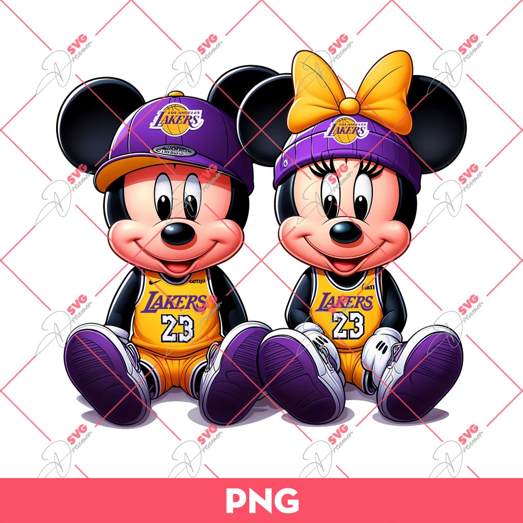Mickey Minnie Lakers PNG, Disney Mouse Basketball PNG 1 Mickey Minnie Lakers PNG, Disney Mouse Basketball PNG