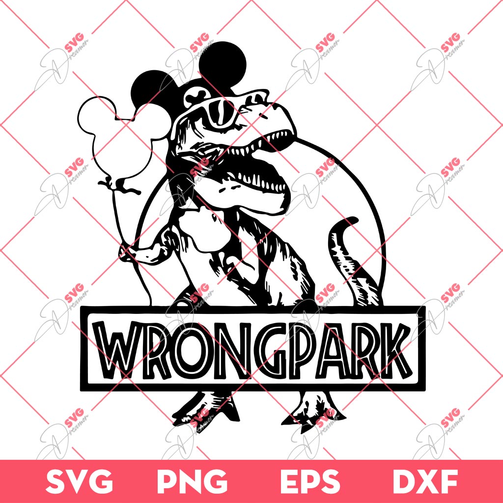 Mickey Wrongpark SVG, Disney Mickey Dinosaur SVG PNG 1 Mickey Wrongpark SVG, Disney Mickey Dinosaur SVG PNG