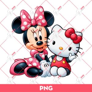 Minnie Mouse And Hello Kitty PNG, Minnie Mouse Friends PNG