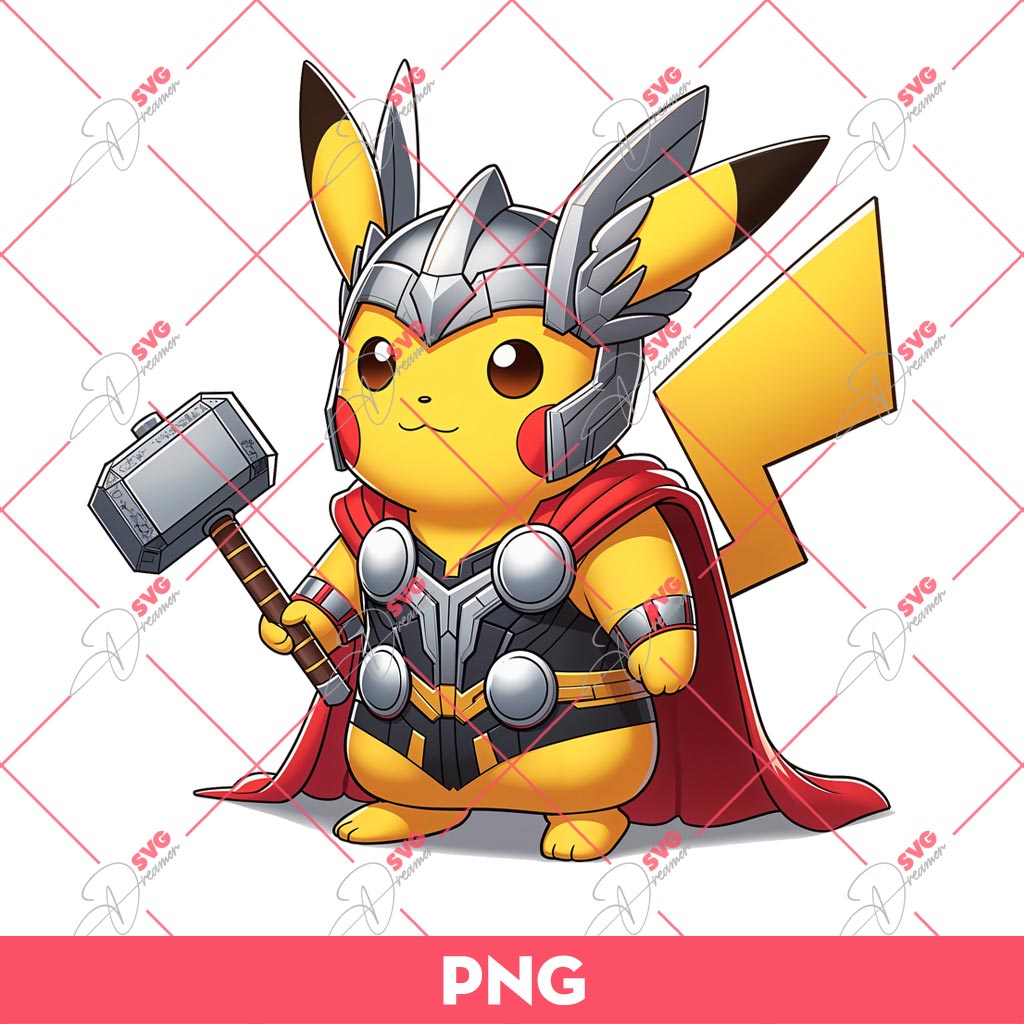 Pikachu Thor Avengers PNG, Pikathor PNG, Pikachu Superhero PNG 1 Pikachu Thor Avengers PNG, Pikathor PNG, Pikachu Superhero PNG