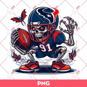 Skull Texans NFL PNG, Skeleton Houston Texans Football PNG