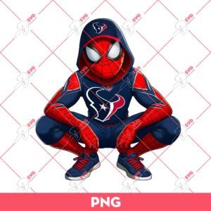 Spiderman Houston Texans PNG, Spiderman NFL Football PNG