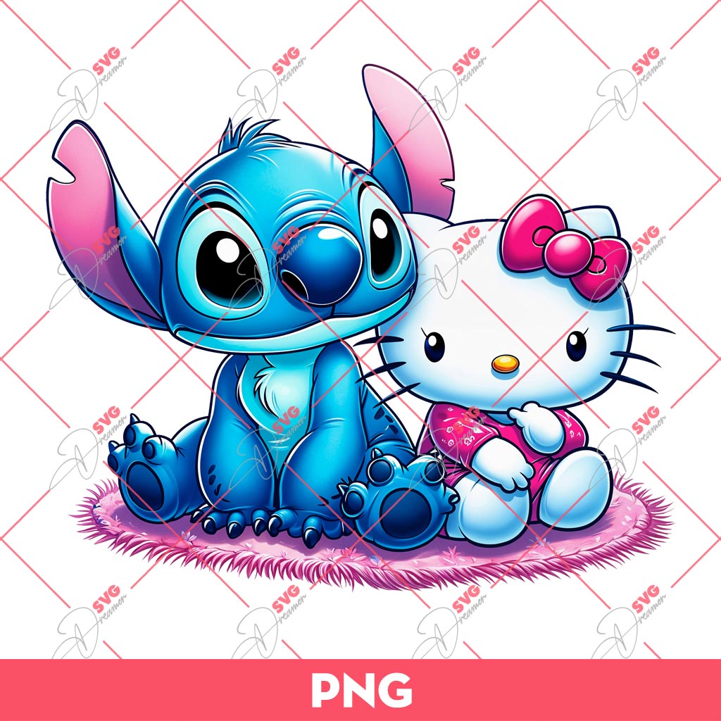 Stitch And Hello Kitty PNG, Stitch PNG, Hello Kitty PNG 1 Stitch And Hello Kitty PNG, Stitch PNG, Hello Kitty PNG