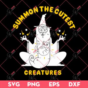 Summon The Cutest Creature SVG PNG, Cute Cat SVG PNG, Funny Animals SVG PNG