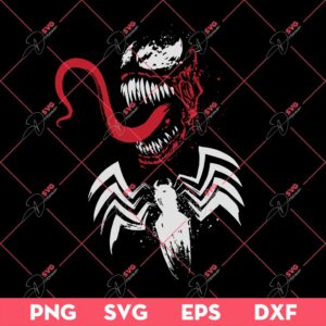 Symbiote Venom SVG, Venom Marvel SVG PNG