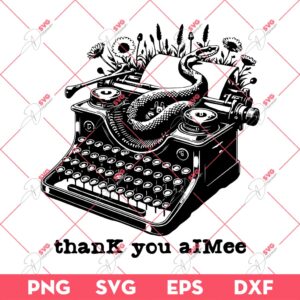 Thank You Aimee SVG, Taylor Swift The Tortured Poets Department SVG, TTPD Swiftie SVG
