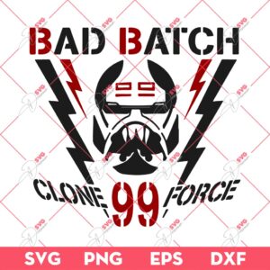 The Bad Batch Clone Force 99 SVG PNG, The Bad Batch Star Wars SVG PNG