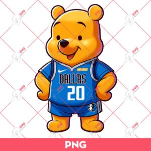 Bundle Dallas Mavericks PNG, Cartoon Characters NBA Mavericks Basketball PNG Bundle 72 Winnie The Pooh Dallas Mavericks PNG, Winnie The Pooh NBA Basketball PNG