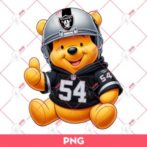 Bundle Las Vegas Raiders PNG, Bundle Cartoon Characters NFL Football Raiders Team PNG 33 Winnie The Pooh Las Vegas Raiders PNG, Pooh Bear NFL Football PNG