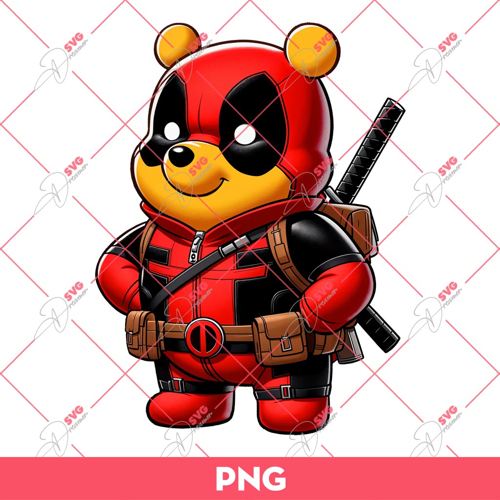 Winnie The Pooh X Deadpool PNG, Winnie The Deadpool PNG 1 Winnie The Pooh X Deadpool PNG, Winnie The Deadpool PNG