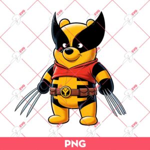 Winnie The Pooh X Wolverine PNG, Wolverine The Pooh PNG