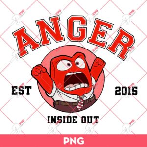 Bundle Inside Out EST 2015 Characters PNG, Inside Out 2 PNG, It's Okay To Feel All The Feels PNG 9 Anger EST 2015 PNG, Inside Out 2 Characters PNG