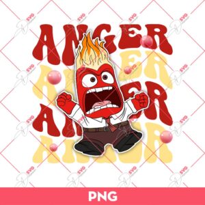 Anger Inside Out 2 PNG, It's Okay To Feel All The Feels PNG