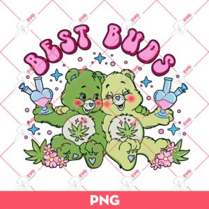 Best Buds Care Bears PNG, Best Friends Marijuana Weed PNG, Cannabis Care Bears PNG