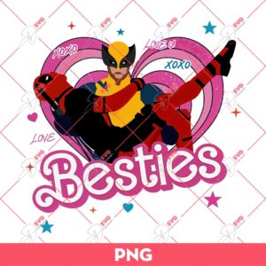 Besties Wolverine And Deadpool PNG, Deadpool Wolverine Meme PNG