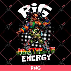 Big Juneteenth Energy PNG, Black History PNG, Breaking Chains PNG