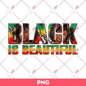Black Is Beautiful PNG, Afro Girl PNG, Juneteenth PNG