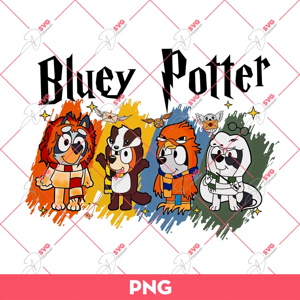 Bluey Potter PNG, Bluey PNG, Harry Potter Bluey PNG 2 Bluey Potter PNG, Bluey PNG, Harry Potter Bluey PNG