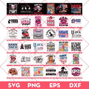 Bundle Hawk Tuah SVG PNG, Hawk Tuah 24 SVG PNG Bundle, Hawk Tuah Spit On That Thang SVG PNG Bundle