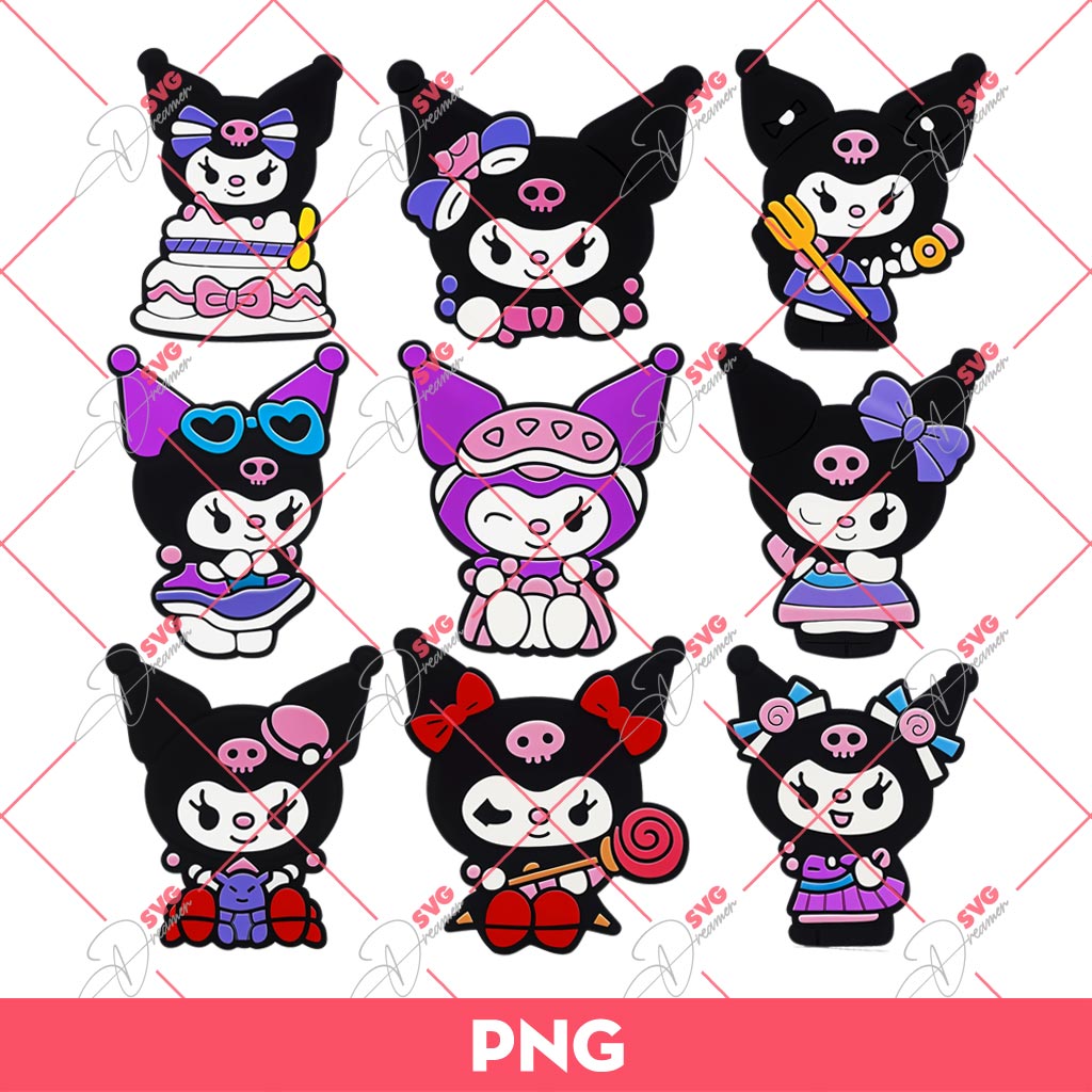 Bundle Kuromi PNG, Kuromi Witch Bundle PNG, Kuromi My Melody PNG 1 Bundle Kuromi PNG, Kuromi Witch Bundle PNG, Kuromi My Melody PNG