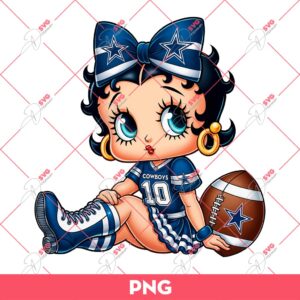 Bundle Cute Betty Boop PNG, Bundle Betty Boop Sport NBA MLB NFL (Over 50 Designs) 70 Dallas Cowboys Betty Boop PNG, Cute Betty Boop NFL Football PNG