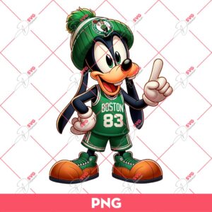 Goofy Boston Celtics PNG, Disney Goofy NBA Basketball PNG